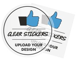 Custom 50mm Clear Stickers Design By Creative