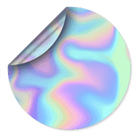 Custom Holographic Hat Cap Stickers Design By Creative