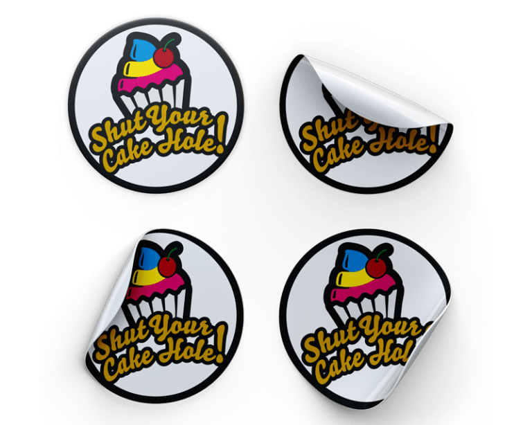 Custom Hat Sticker Sheets 50mm Design By Creative